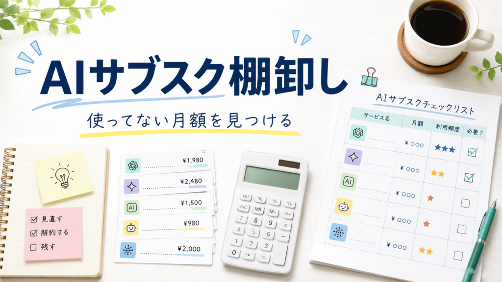 AIサブスク棚卸し アイキャッチ