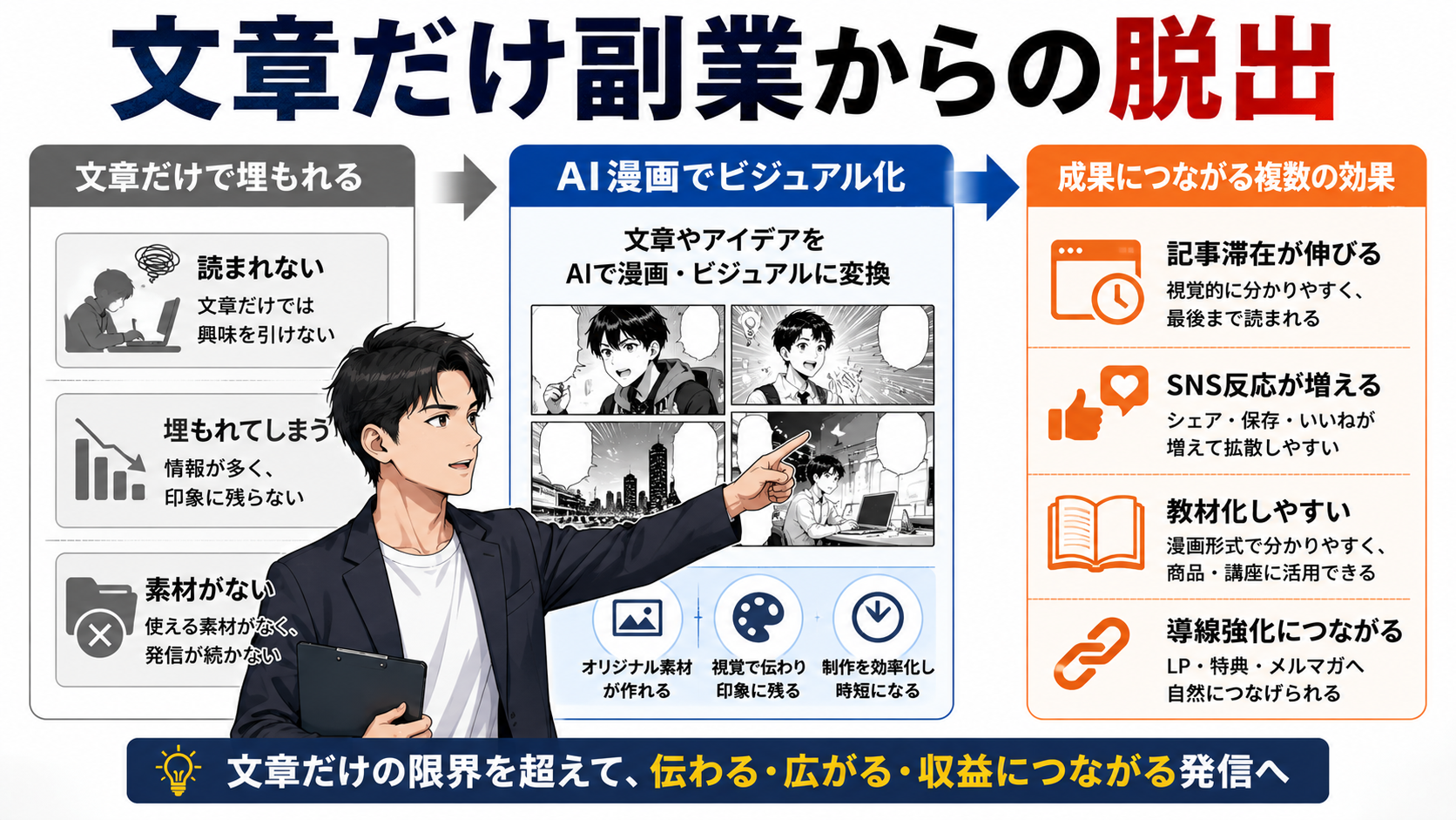 文章だけ副業からの脱出