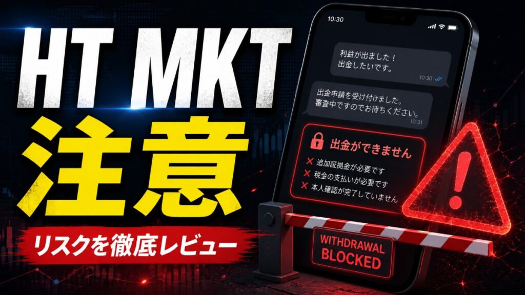HT MKT 注意 出金条件を確認