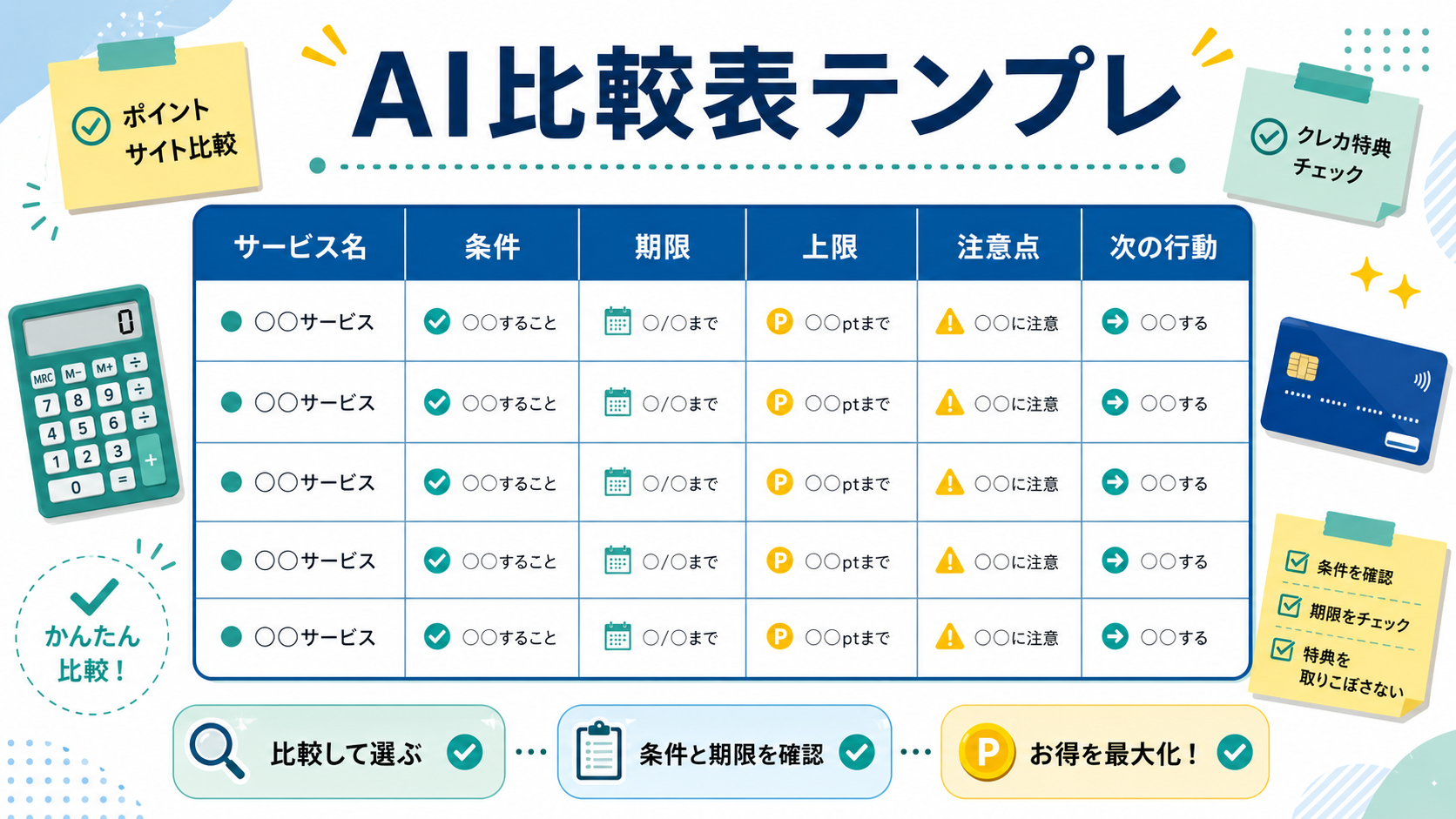 比較表テンプレート