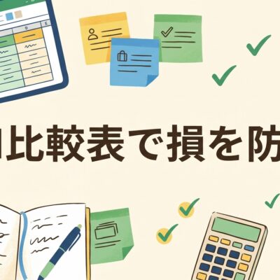 AI比較表で損を防ぐ