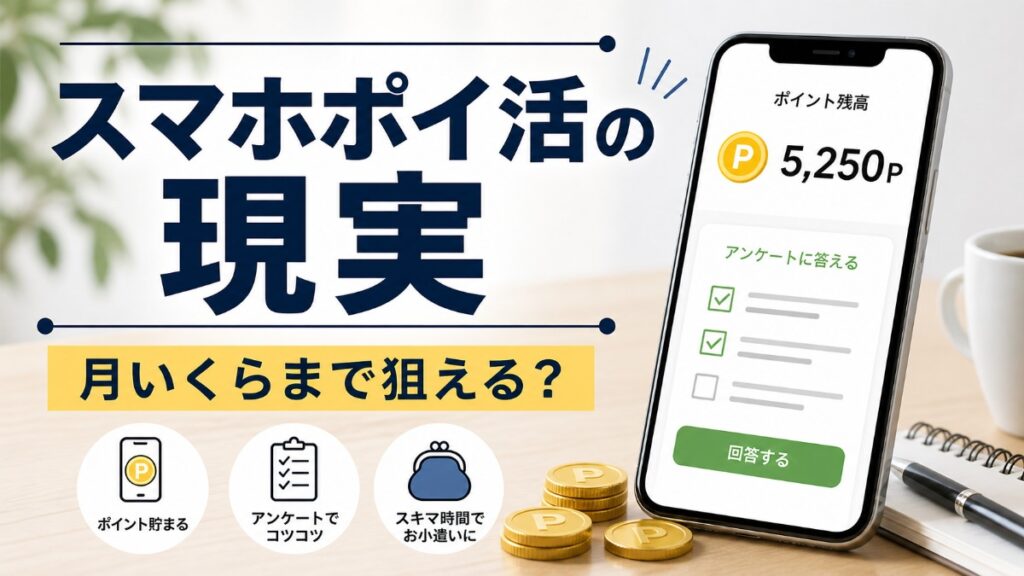 スマホポイ活の現実 月いくらまで狙える