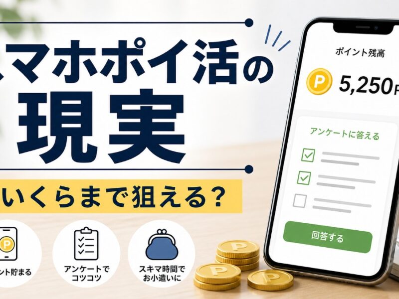 スマホポイ活の現実 月いくらまで狙える