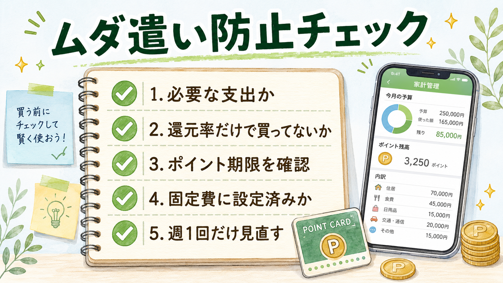 ムダ遣い防止チェック