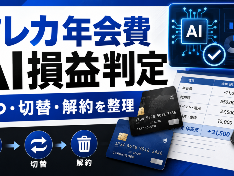 クレカ年会費AI損益判定