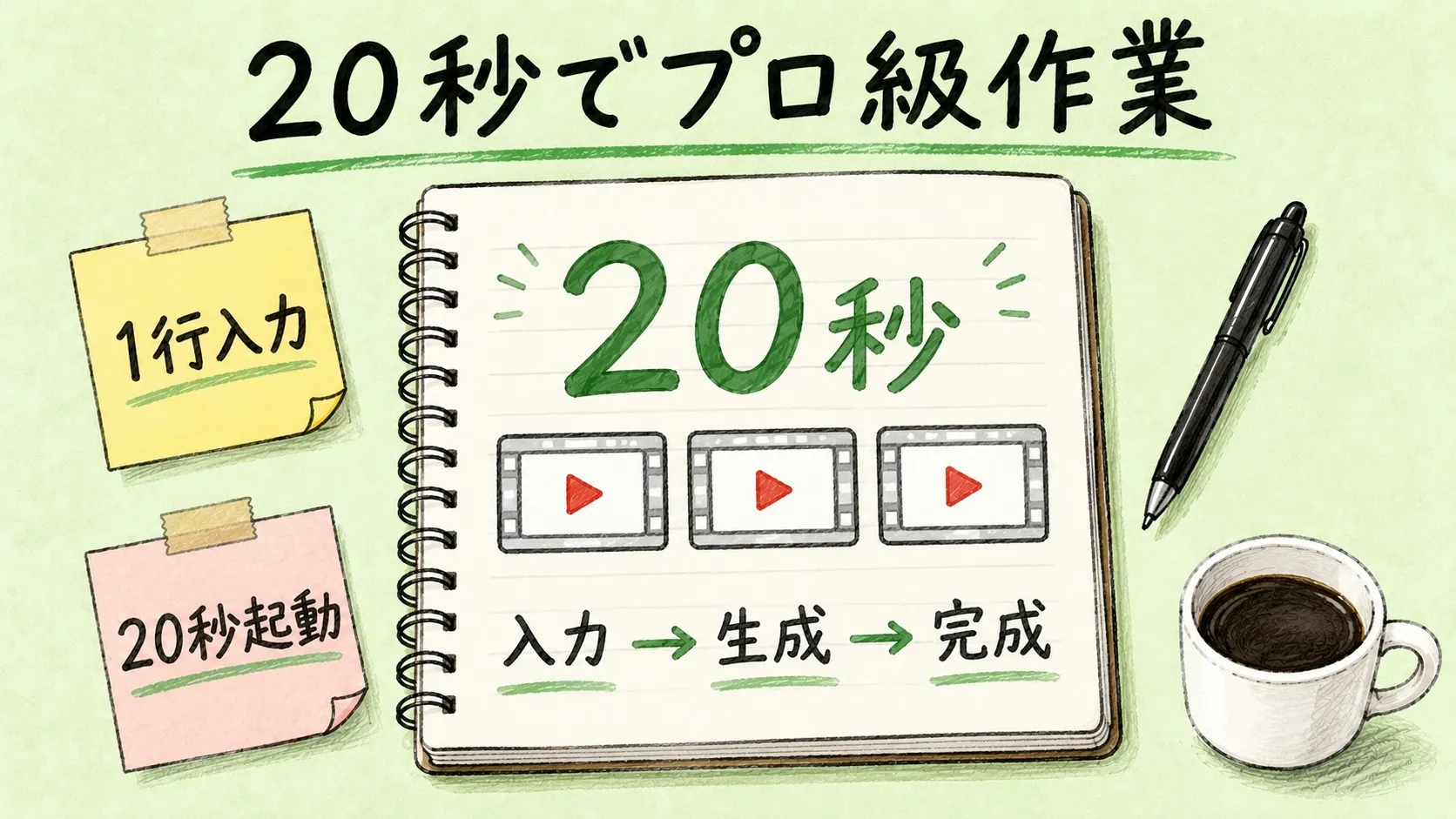 20秒で作業を丸投げする図解